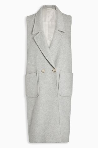 Grey Sleeveless Jacket